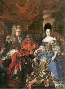 Jan Frans van Douven Double portrait of Johann Wilhelm von der Pfalz and Anna Maria Luisa de' Medici
